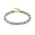 Instinctstyle Infinity Bracelet, Blue Aventurine Stones - Gold - 027937/100