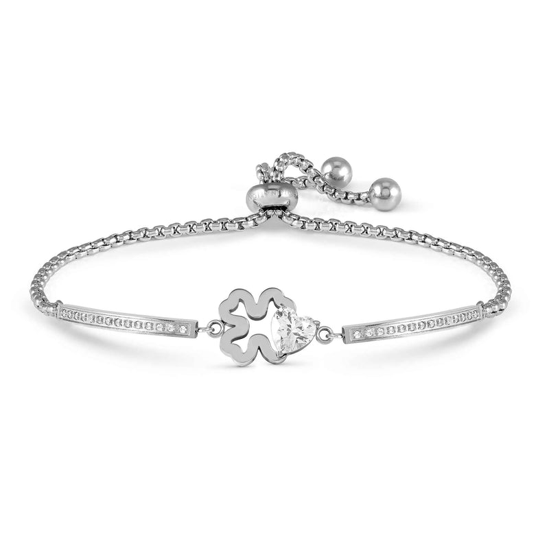 Milleluci Four-Leaf Clover Bracelet - Silver - 028019/006