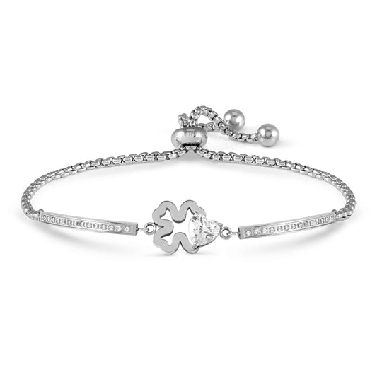 Milleluci Four-Leaf Clover Bracelet - Silver - 028019/006