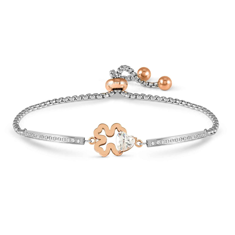 Milleluci Four Leaf Clover Bracelet - Rose Gold - 028020/006