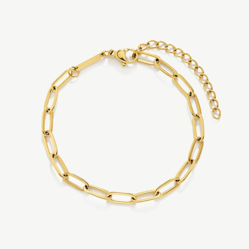 Paperclip Bracelet - Gold - GB-009