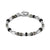Instinctstyle Infinity Steel Bracelet, Labradorite & Lava Stones - Silver - 027936/094