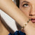 Pretty Bangle With Oval CZ, Small - Silver - 029525/001