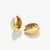 Dome Huggie Hoop Earrings - Gold - YBE-04