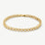 Bezel Tennis Bracelet - Gold - SKB-055
