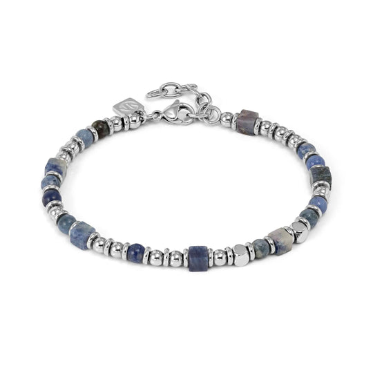 Instinctstyle Infinity Bracelet, Sodalite Stones - Silver - 027935/034