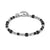 Instinctstyle Infinity Bracelet, Lava Stones - Silver - 027935/036