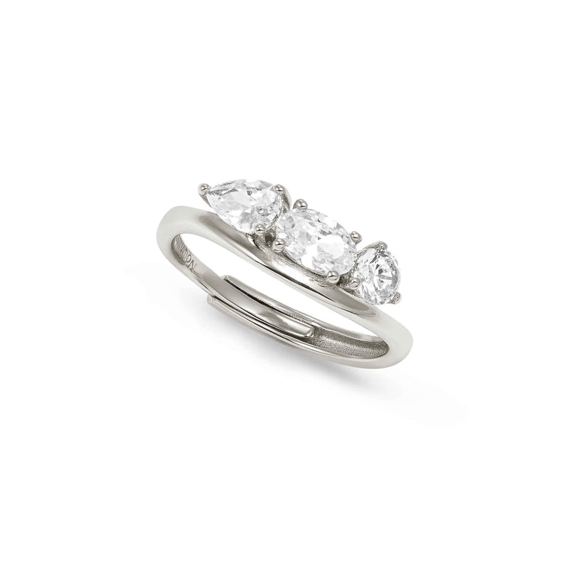 My Rebel Art Trilogy CZ Ring - Silver - 242801/010