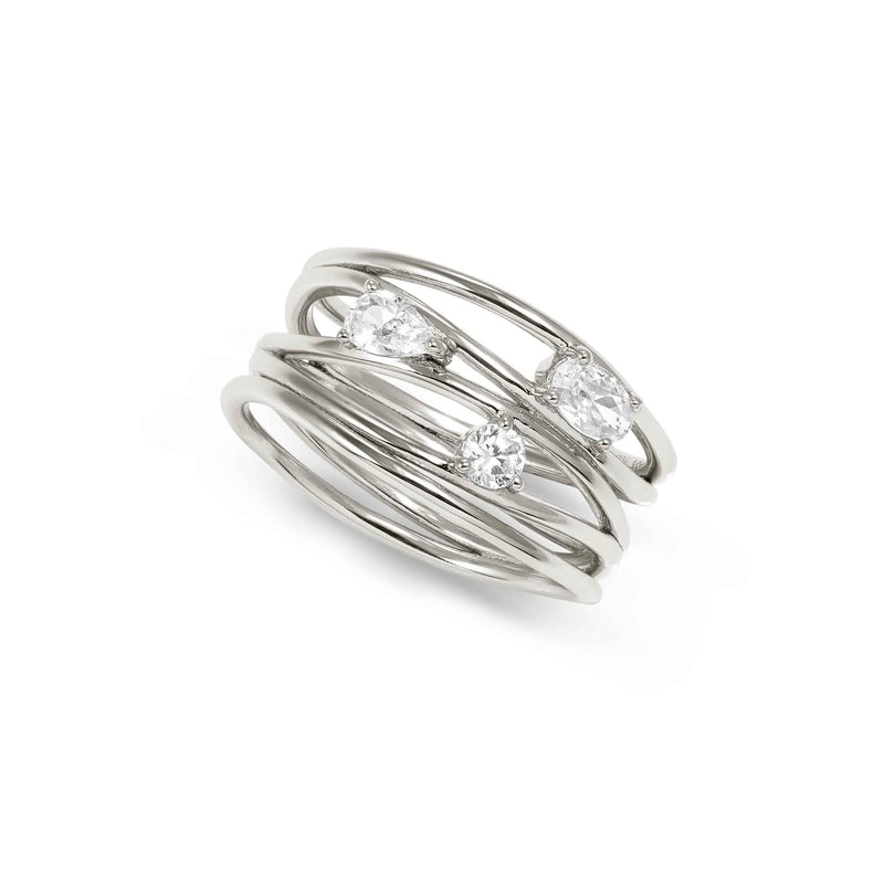 My Rebel Art Band Ring - Silver - 242802/010
