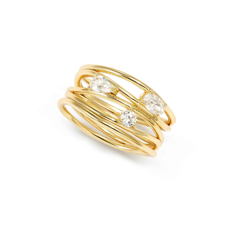 My Rebel Art Band Ring - Gold - 242802/012