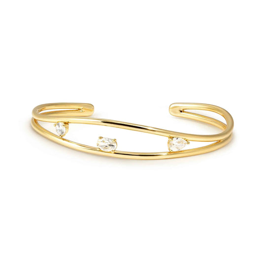 My Rebel Art Cuff Bangle - Gold - 242818/012