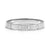 Wide Pretty Bangle With Oval CZ, Medium - Silver - 029538/001