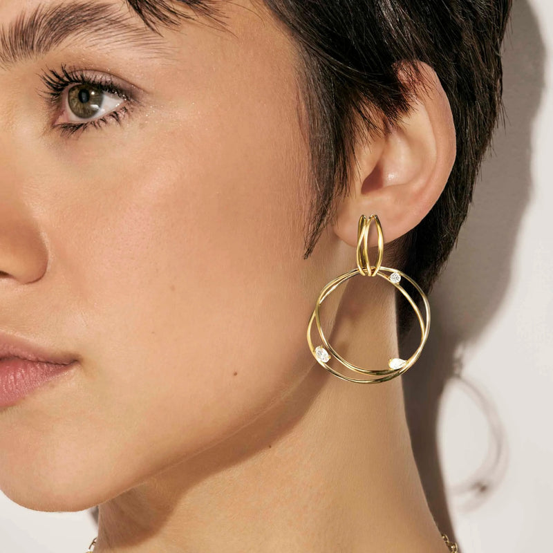 My Rebel Art Big Circle Earrings - Silver - 242812/010