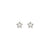 Dreams Beats Star Stud Earrings - Silver - 242603/007