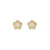 Lifepoetry CZ Flower Stud Earrings - Gold - 242707/012