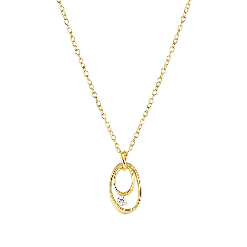 My Rebel Art Oval Pendant Necklace - Gold - 242806/055