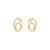 My Rebel Art Oval Earrings - Gold - 242811/055