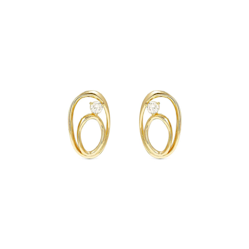 My Rebel Art Oval Earrings - Gold - 242811/055