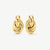 Mini Knot Earrings - Gold - NAE-30