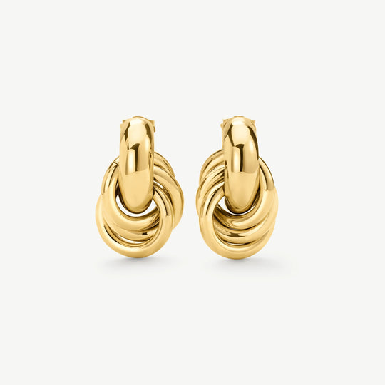 Mini Knot Earrings - Gold - NAE-30