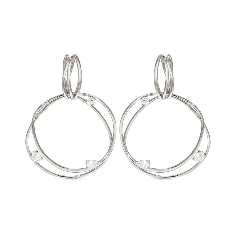 My Rebel Art Big Circle Earrings - Silver - 242812/010