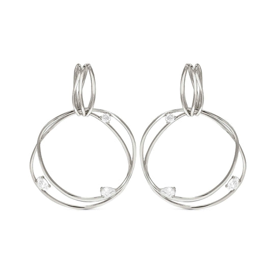 My Rebel Art Big Circle Earrings - Silver - 242812/010