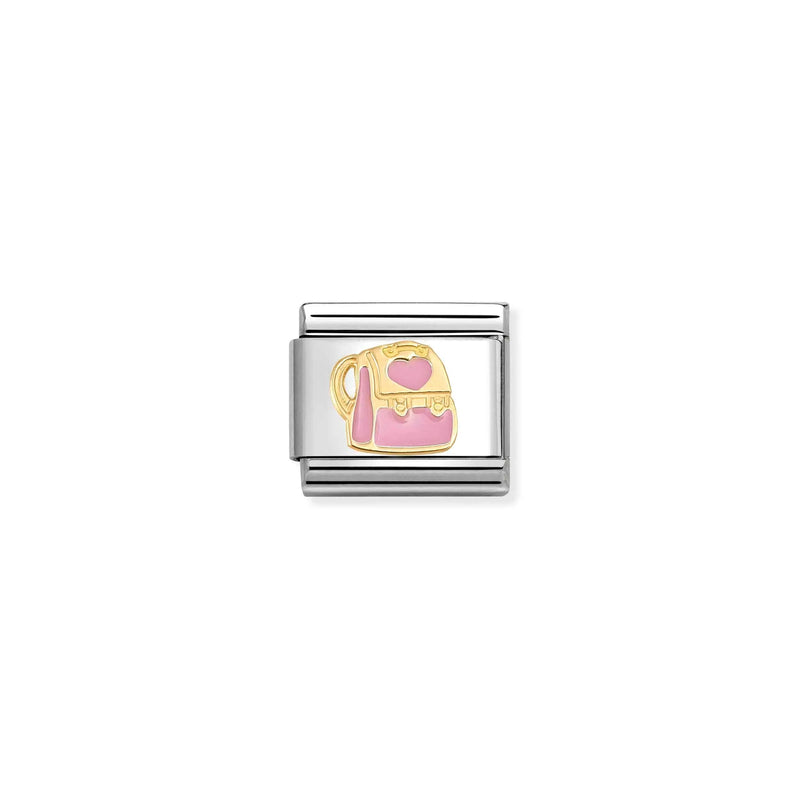 Composable Classic Pink Backpack Link - Gold - 030285/87