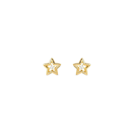 Dreams Beats Star Stud Earrings - Gold - 242603/009