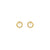 Dreams Beats Circle Stud Earrings - Gold - 242603/044