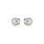 Lifepoetry CZ Moon Stud Earrings - Silver - 242707/022