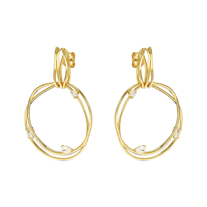 My Rebel Art Big Circle Earrings - Gold - 242812/012