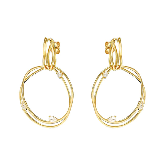 My Rebel Art Big Circle Earrings - Gold - 242812/012