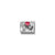 Composable Classic Hands With Red CZ Heart Link - Silver - 330327/33