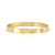 Pretty Bangle With Coloured CZ, Medium - Gold - 029532/024