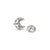 Lifepoetry CZ Moon Stud Earrings - Silver - 242707/022