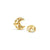 Lifepoetry CZ Moon Stud Earrings - Gold - 242707/024