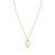 My Rebel Art Oval Pendant Necklace - Gold - 242806/055