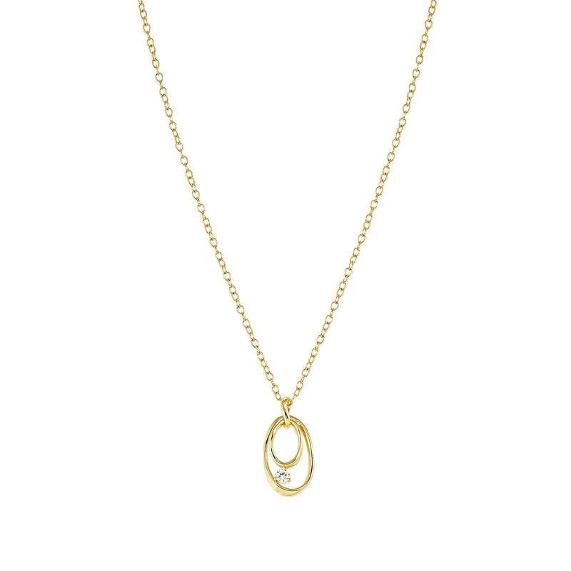 My Rebel Art Oval Pendant Necklace - Gold - 242806/055