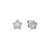 Lifepoetry CZ Star Stud Earrings - Silver - 242707/007