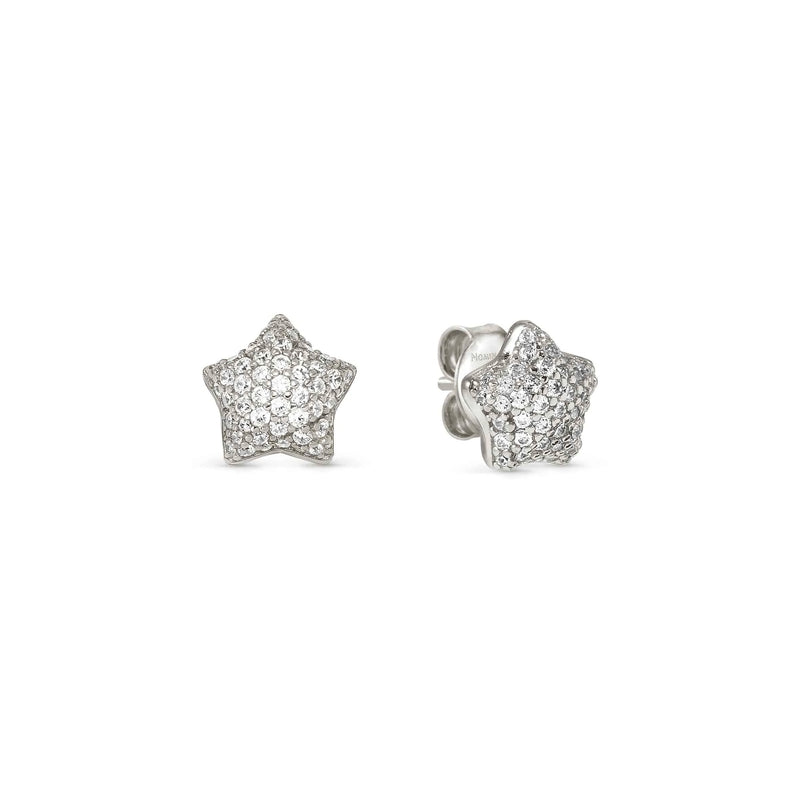 Lifepoetry CZ Star Stud Earrings - Silver - 242707/007
