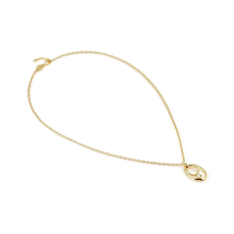My Rebel Art Oval Pendant Necklace - Gold - 242806/055