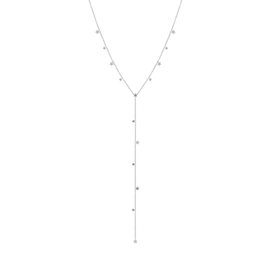 Ritmatika Star Lariat Necklace - Silver - 134403/007