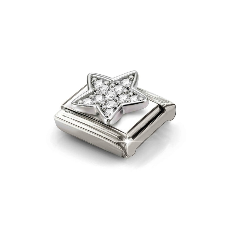 Composable Classic CZ White Star Link - Silver - 330322/29