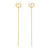 Long Ritmatika Star Earrings - Gold - 134405/009