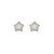 Lifepoetry CZ Star Stud Earrings - Silver - 242707/007