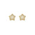 Lifepoetry CZ Star Stud Earrings - Gold - 242707/009