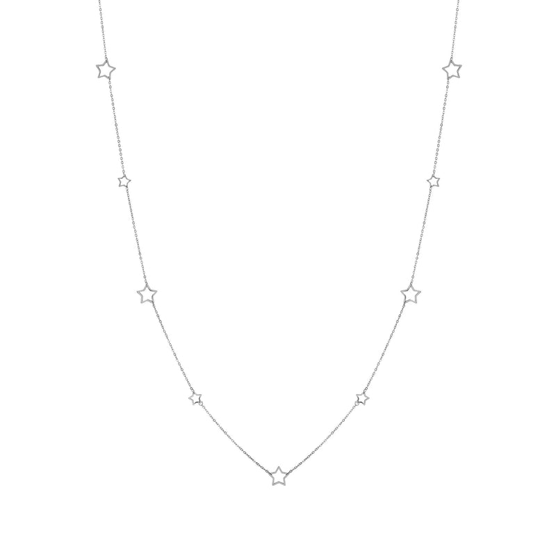 Long Ritmatika Star Necklace - Silver - 134404/007