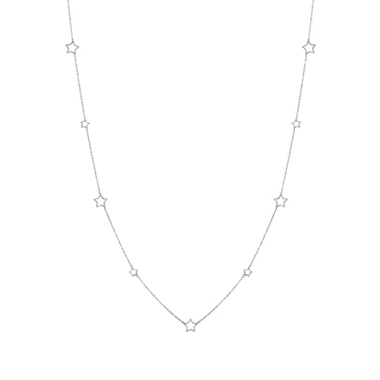 Long Ritmatika Star Necklace - Silver - 134404/007
