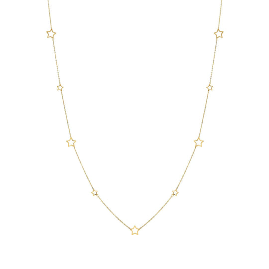 Long Ritmatika Star Necklace - Gold - 134404/009