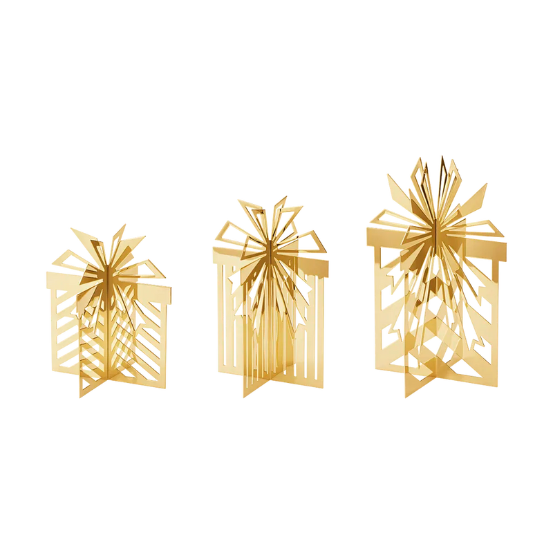 Christmas Collectable Table Ornament Set, 2025 - Gold - 10020721